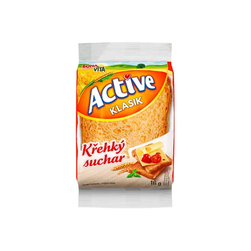 ACTIVE Suchár klasik 16g cena za 1 kartón (28 kusov) ACTIVE Suchár klasik 16g cena za 1 kartón (28 kusov)