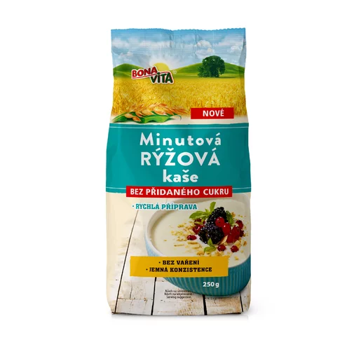 MINÚTOVÁ RYŽOVÁ kaša 250g cena za 1 kartón (10 kusov) MINÚTOVÁ RYŽOVÁ kaša 250g cena za 1 kartón (10 kusov)