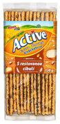 ACTIVE Extra dlhý knäckebrot s restovanou cibuľou 130g cena za 1 kartón (14 kusov)