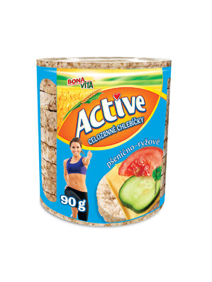 ACTIVE Pšenično-ryžové 90g cena za 1 kartón (24 kusov)
