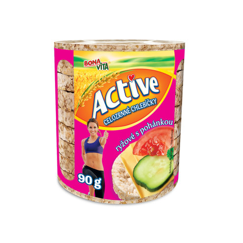ACTIVE Ryžové s pohánkou 90g cena za 1 kartón (24 kusov)