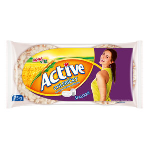 ACTIVE Špaldové chlebíčky s jogurtovou polevou 75g cena za kartón (10 kusov)