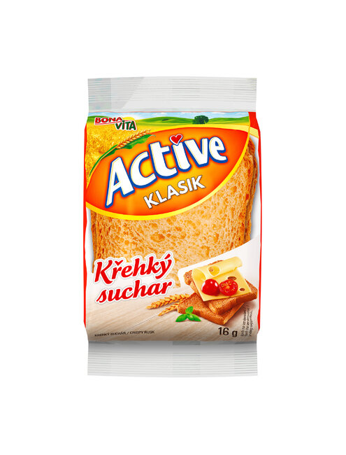 ACTIVE Suchár klasik 16g cena za 1 kartón (28 kusov)