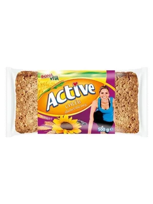 ACTIVE Trvanlivý chlieb slnečnicový 500g cena za 1 kartón (12 kusov) ACTIVE Trvanlivý chlieb slnečnicový 500g cena za 1 kartón (12 kusov)