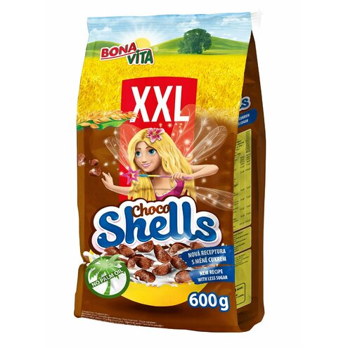 Choco shells MAXI mušličky 600g cena za 1 kartón (10 kusov)