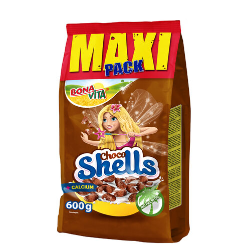 Choco shells MAXI mušličky 600g cena za 1 kartón (10 kusov)