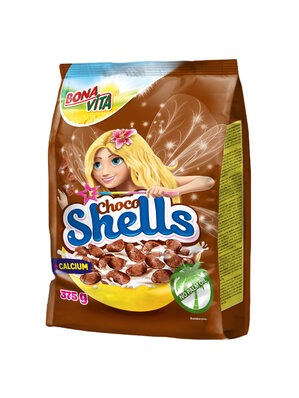 Choco shells mušličky 375g cena za 1 kartón (12 kusov)