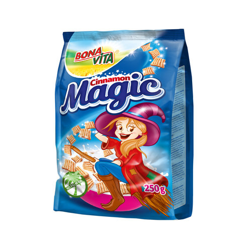 Cinnamon magic štvorčeky so škoricou 250g cena za 1 kartón (12 kusov)