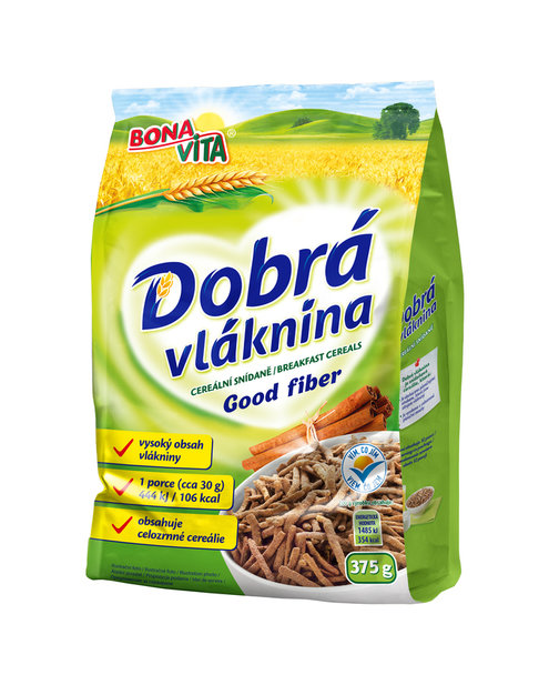 Dobrá vláknina 375g cena za 1 kartón (10 kusov)