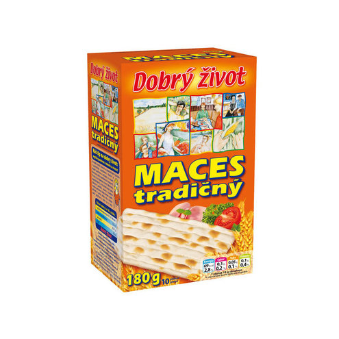 DOBRÝ ŽIVOT Maces tradičný 180g cena za 1 kartón (10 kusov)