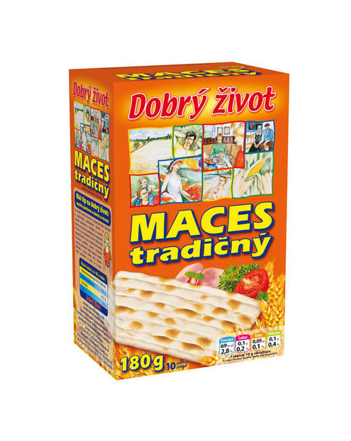 DOBRÝ ŽIVOT Maces tradičný 180g cena za 1 kartón (10 kusov)