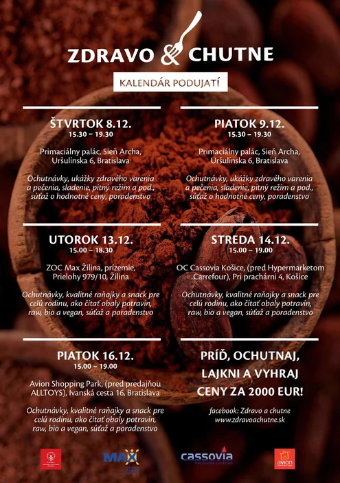 Kalendár podujatí akcie: ZDRAVO A CHUTNE Kalendár podujatí akcie: ZDRAVO A CHUTNE