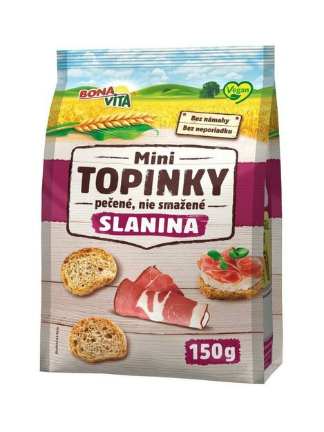 MINI topinky SLANINOVÉ 150g cena za 1 kartón (10kusov)