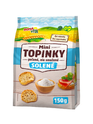 Mini topinky solené 150g cena za 1 kartón (10 kusov)
