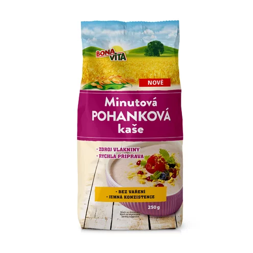MINÚTOVÁ POHÁNKOVÁ kaša 250g cena za 1 kartón (10 kusov) MINÚTOVÁ POHÁNKOVÁ kaša 250g cena za 1 kartón (10 kusov)