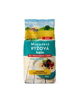 MINÚTOVÁ RYŽOVÁ kaša 250g cena za 1 kartón (10 kusov)