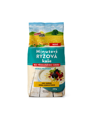 MINÚTOVÁ RYŽOVÁ kaša 250g cena za 1 kartón (10 kusov)