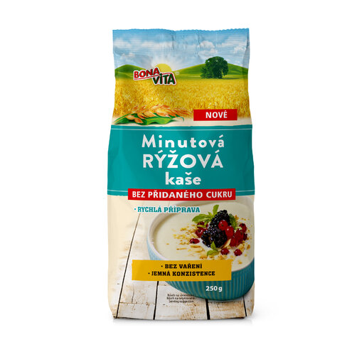 MINÚTOVÁ RYŽOVÁ kaša 250g cena za 1 kartón (10 kusov)
