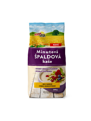 MINÚTOVÁ ŠPALDOVÁ kaša 250g cena za 1 kartón (10 kusov)