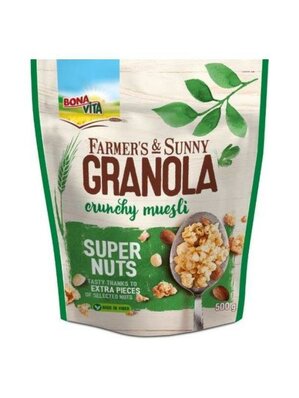 Müsli GRANOLA s orechami 500g cena za 1 kartón (6 kusov)