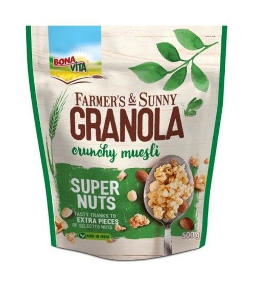 Müsli GRANOLA s orechami 500g cena za 1 kartón (6 kusov)