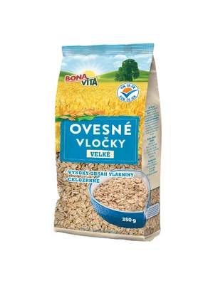 Ovsené vločky 350g cena za 1 kartón (10 kusov) Ovsené vločky 350g cena za 1 kartón (10 kusov)