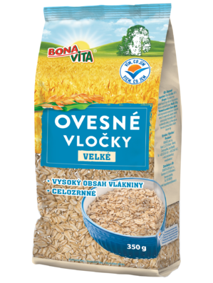 Ovsené vločky 350g cena za 1 kartón (21 kusov)