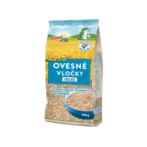 Ovsené vločky 350g cena za 1 kartón (21 kusov)