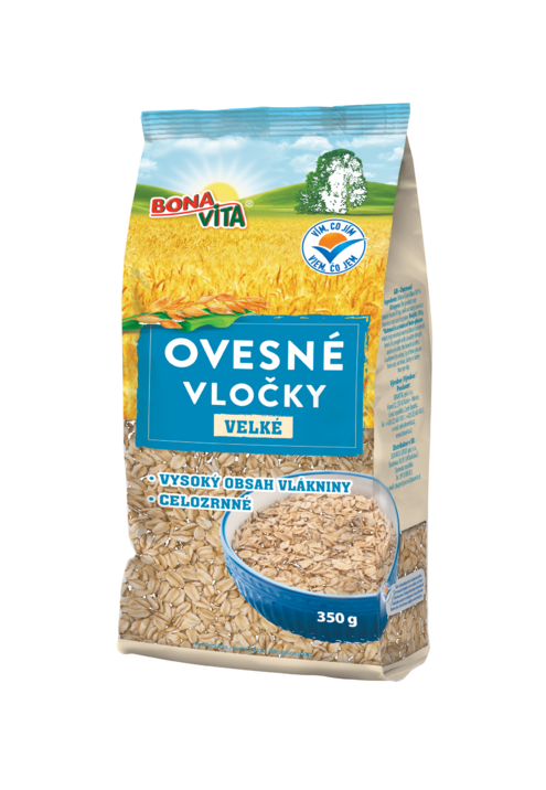 Ovsené vločky 350g cena za 1 kartón (21 kusov)