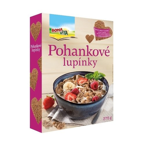 Pohánkové lupienky 375g cena za 1 kartón (7 kusov)
