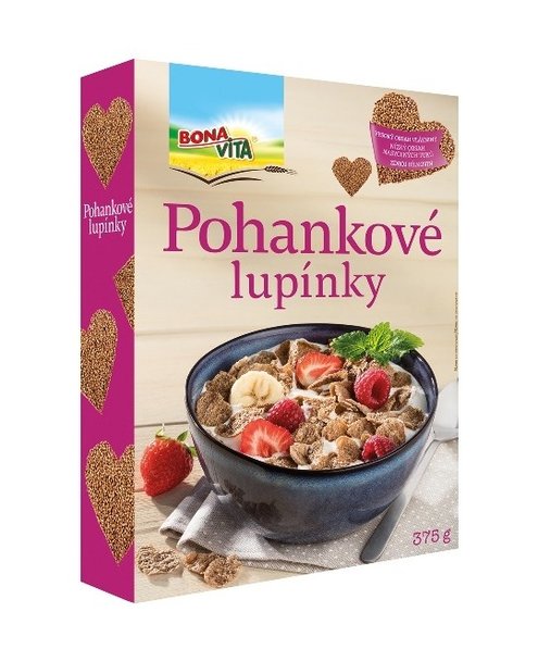 Pohánkové lupienky 375g cena za 1 kartón (7 kusov)