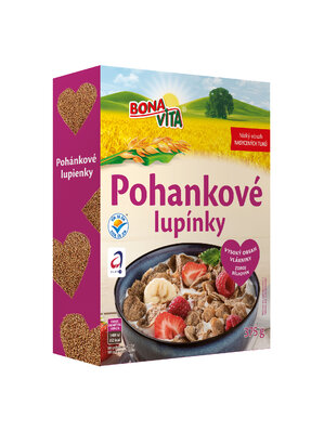 Pohánkové lupienky 375g cena za 1 kartón (7 kusov)