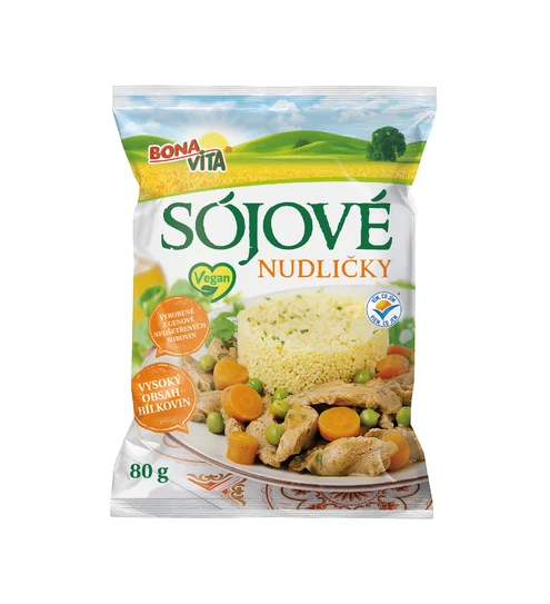 Sójové rezance 80g cena za 1 kartón (30 kusov) Sójové rezance 80g cena za 1 kartón (30 kusov)