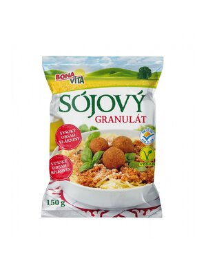 Sójový granulát 150g cena za 1 kartón (27 kusov)