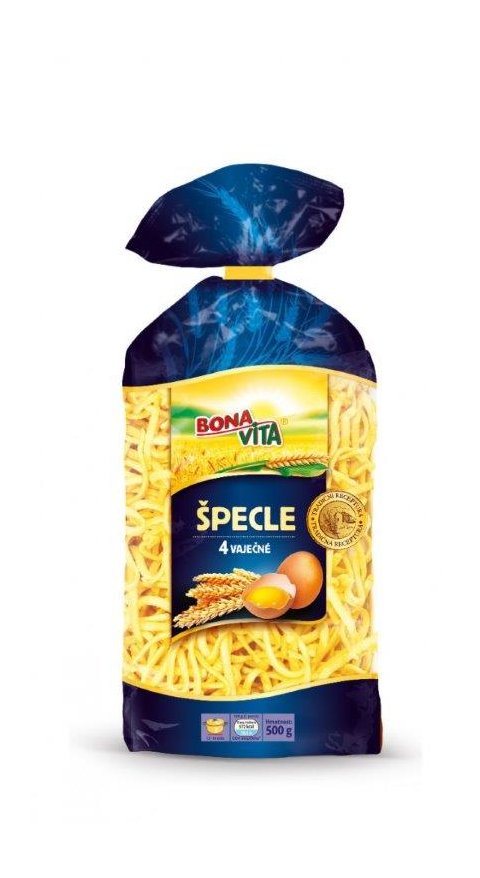 Špecle rezance 4-vaječné 500g cena za 1 kartón (10 kusov)