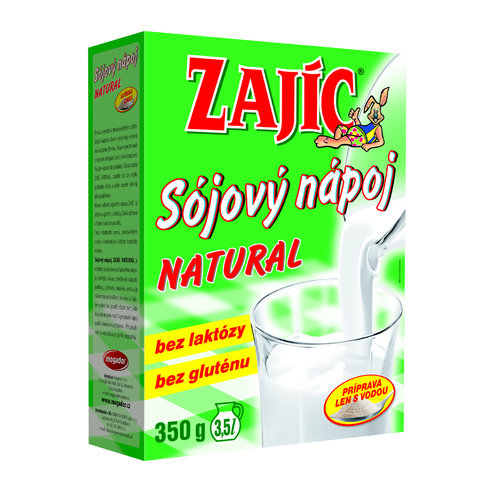 Zajíc sójový nápoj natural 350g cena za 1 kartón (10 kusov)