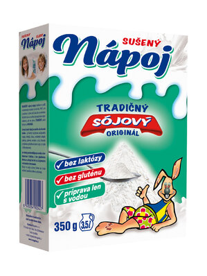 Zajíc sójový nápoj tradičný 350g cena za 1 kartón (8 kusov)