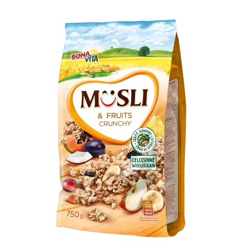 Zapekané müsli 30% ovocia 750g cena za 1 kartón (10 kusov) Zapekané müsli 30% ovocia 750g cena za 1 kartón (10 kusov)